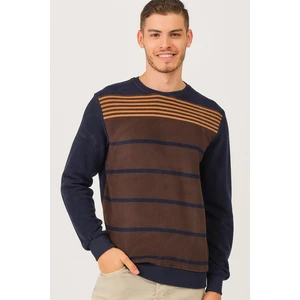 V3201 DEWBERRY DIO RISE MEN'S SWEATSHIRT-LACİVERT- COFFEE