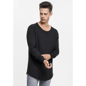 Long Shaped Fashion L/S Tee black