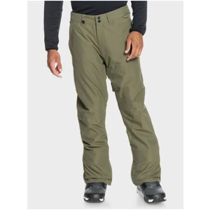 Khaki Men's Sports Winter Pants Quiksilver - Men