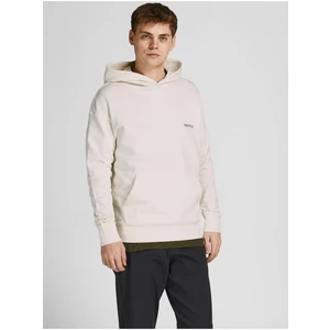 Jack & Jones World Wide Cream Hoodie - Men