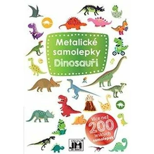 Metalické samolepky Dinosauři