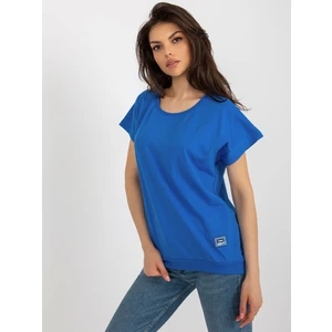 Basic dark blue helenka with short sleeves