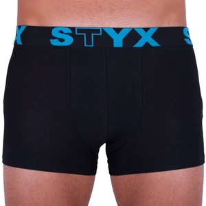 Mężczyźni's bokserzy Styx sportowe gumy oversize czarny (R961)