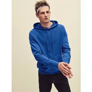 Blue Men's Hooded Hoodie Sweat Fruit of the Loom