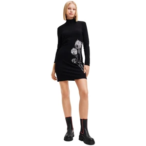 Black Women Floral Dress Desigual Jonquera - Lacroix - Women