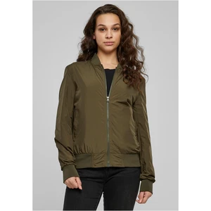 Women's Light Bomber Jacket - Dark Olive