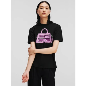 Black Women's T-Shirt KARL LAGERFELD - Women