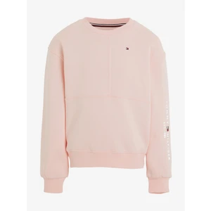 Light pink girls' sweatshirt Tommy Hilfiger - Girls