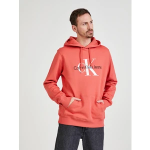 Men's Coral Patterned Hoodie Calvin Klein Jeans - Men's