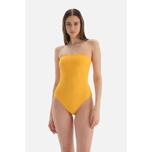 Dagi Yellow Strapless Swimwear