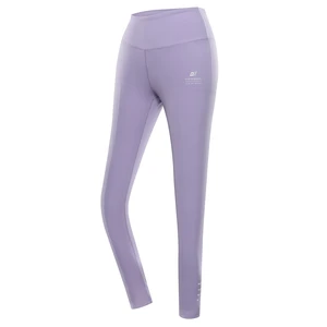 Women's quick-drying leggings ALPINE PRO LENCA pastel lilac