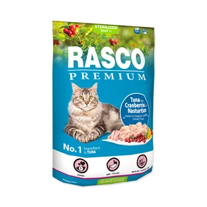 Rasco Premium Cat Sterilized, Tuna, Cranberries, Nasturtium 400g