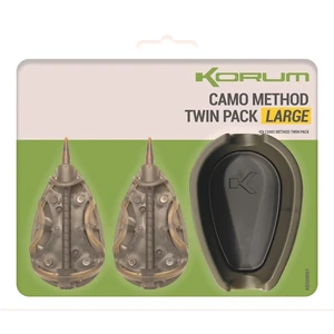 Korum set kŕmitok a formičky camo method twin pack - large