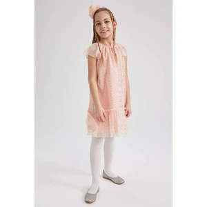 DEFACTO Girls Short Sleeve Tulle 2-Pack Set