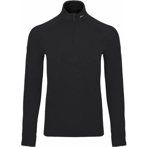 Kjus Mens Trace Midlayer Half Zip Black 54 Sweatshirt à capuche