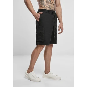 Drawstring Cargo Shorts Black