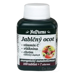 Jablčný ocot Vláknina Vitamín C 107tbl,Jablčný ocot Vláknina Vitamín C 107tbl