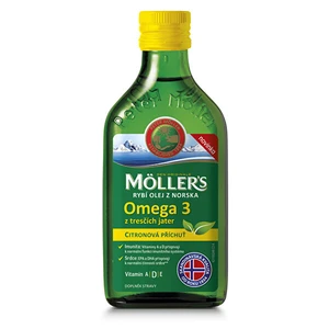 MOLLER´S Omega 3 RYBÍ OLEJ Citrónová príchuť