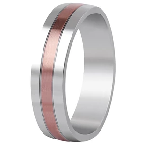 Beneto Bicolor prsteň z ocele SPP10 52 mm
