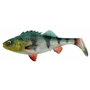 Savage gear gumová nástraha 4d perch shad green silver - 12,5 cm 20 g