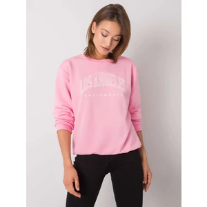 RUE PARIS Pink sweatshirt without a hood