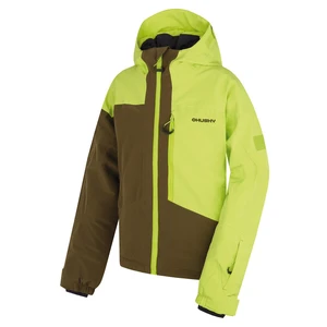 Kids ski jacket HUSKY Gomez Kids br. green/dk. khaki