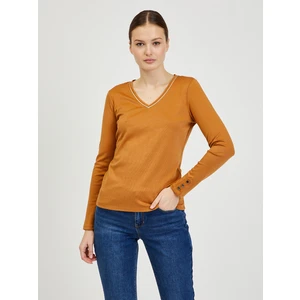 Brown Women's Long Sleeve T-Shirt ORSAY - Women