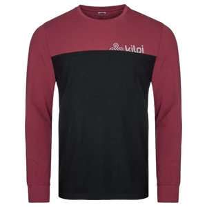 Men's cotton long sleeve T-shirt KILPI BASE-M DARK RED