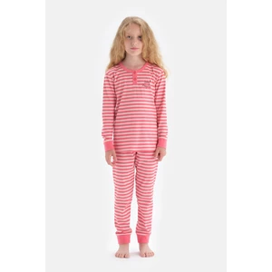 Dagi Pajama Set - Pink - Striped