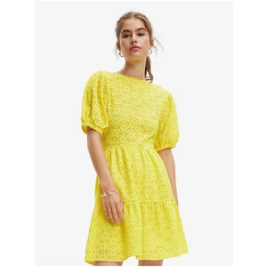 Yellow Women Patterned Dress Desigual Limon - Women