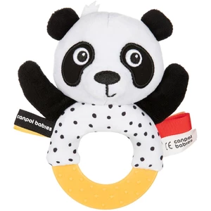 Plyšové senzorické chrastítko s kousátkem Canpol Babies Panda