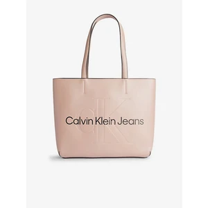 Kabelka Calvin Klein Jeans ružová farba