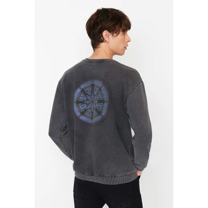 Trendyol Sweatshirt - Gray - Relaxed fit