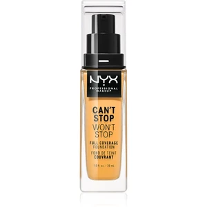 NYX Professional Makeup Can't Stop Won't Stop vysoko krycí make-up odtieň 14 Golden Honey 30 ml