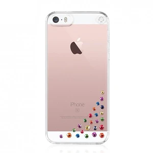 Swarovski kryt Diffusion pre iPhone SE/5s/5 - Rainbow Mix