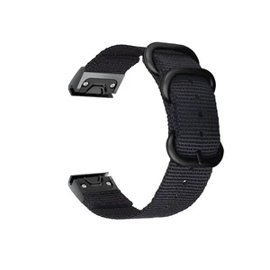 Nejlon karpánt Tactical QuickFit  Garmin Fenix 5 és 6, black