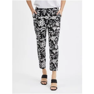 Orsay White and Black Ladies Patterned Pants - Women