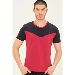 T8591 DEWBERRY MEN'S T-SHIRT-BURGUNDY