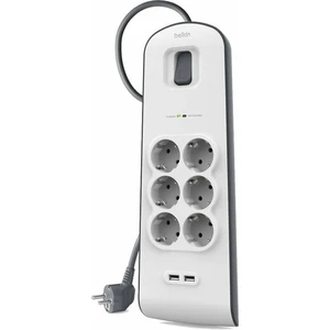 Belkin USB Charging 6-outlet BSV604ca2M Biała 2 m