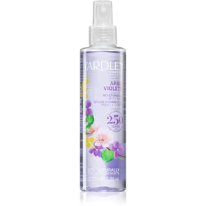 Yardley April Violets hydratační tělový sprej pro ženy 200 ml