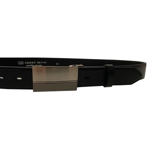 Penny Belts Pánsky kožený spoločenský opasok 35-020-1PS-60 black 90 cm
