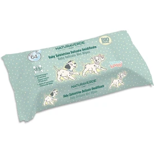 Disney Naturaverde Baby Delicate Wet Wipes vlhčené obrúsky pre deti 64 ks