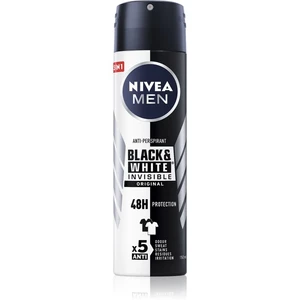 Nivea Men Invisible Black & White antiperspirant v spreji pre mužov 150 ml