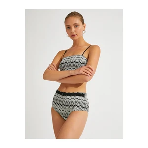 Koton Bikini Bottom - Black - Herringbone