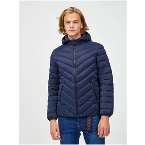 Dark Blue Men's Quilted Jacket Guess - Men