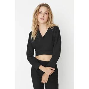 Trendyol Sweatshirt - Black - Regular fit