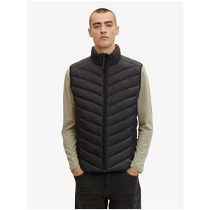 Black Men's Quilted Vest Tom Tailor - Men's