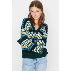 Trendyol Sweater - Green - Regular fit