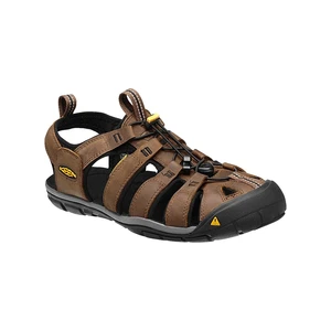 KEEN Clearwater CNX Leather M Pánské sandály KEN1201079401 dark earth/black 425