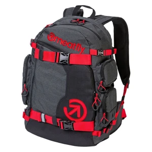 Meatfly Wanderer Backpack Red/Charcoal 28 L